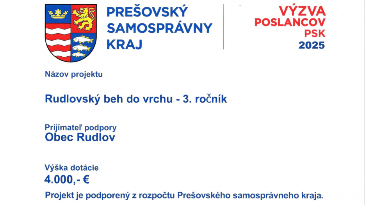 Rudlovský beh do vrchu - 3. ročník Rudlovský beh do vrchu - 3. ročník