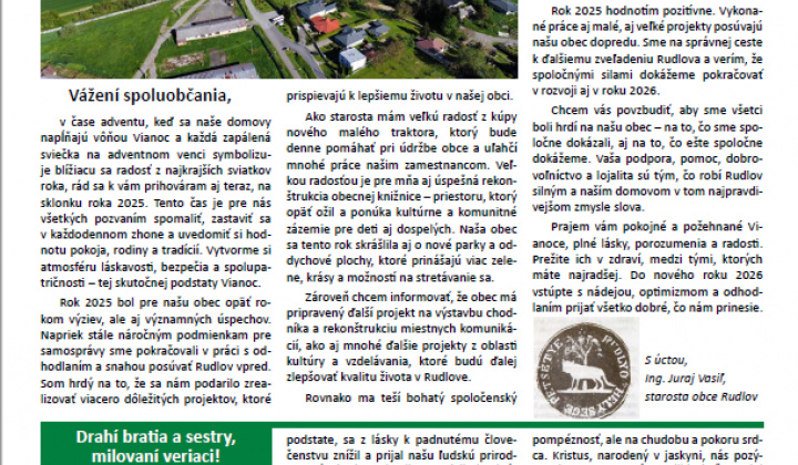 Fotka - Rudlovske noviny - 2025