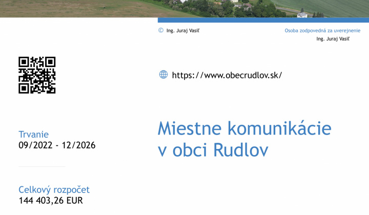 Fotka - Miestne komunikácie - projekt